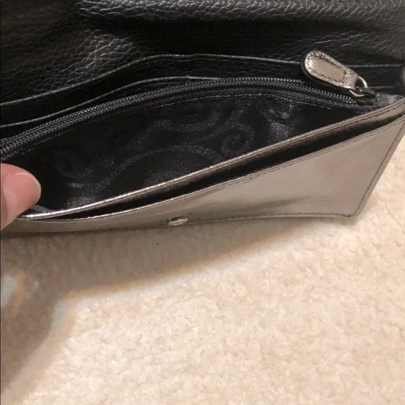 Brighton Black and White Casablanca Wallet - Picture 3 of 5